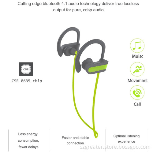 noise cancelling Bluetooth headphones wireless HD stereo sport headset for running gym workout with OEM/ODM Shenzhen
